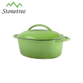 Cheap Oval Shaped Cast Iron Enamel Casserole With Lid